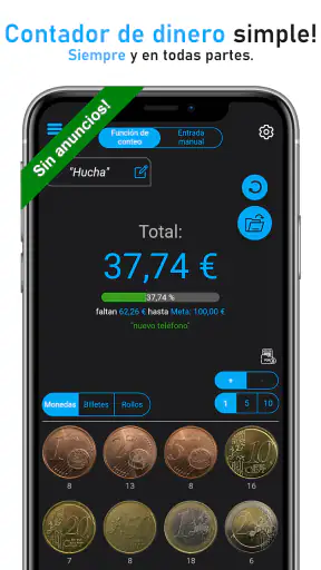 Contador de Dinero y Monedas screenshot