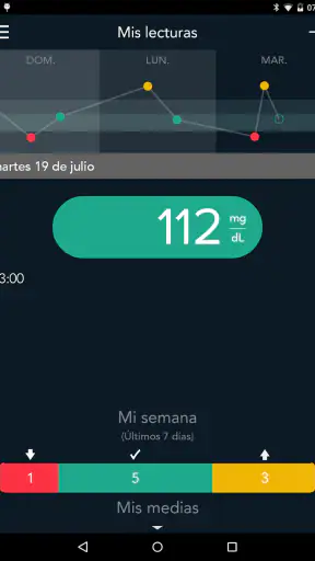 CONTOUR DIABETES app (ES) screenshot