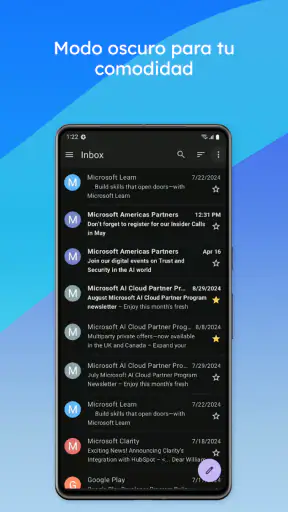 Correo Hotmail - Outlook App screenshot