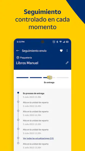 Correos: Envío y seguimiento screenshot