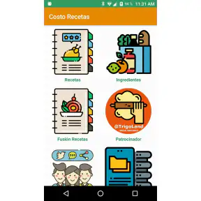 Costo Recetas screenshot