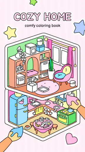 Cozy Home: Comfy Coloring Book screenshot