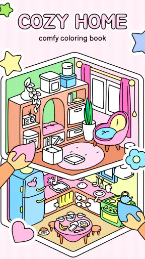 Cozy Home: Comfy Coloring Book screenshot