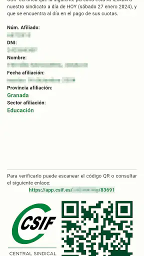 CSIF Andalucía screenshot