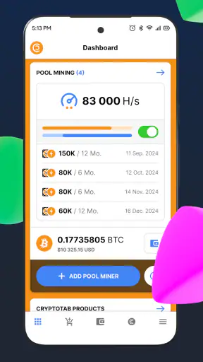 CT Pool: App de cripto minería screenshot