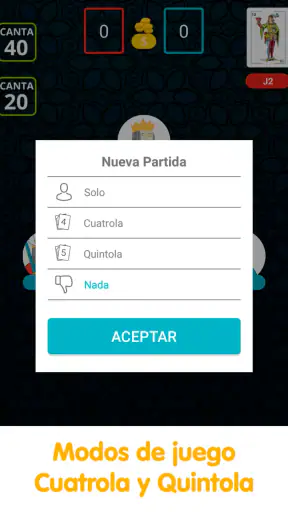 Cuatrola - Juego de Cartas screenshot