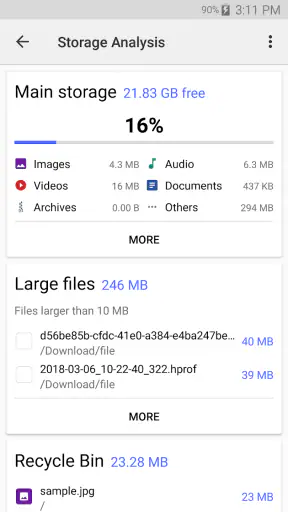 Cx Explorador de Archivos screenshot