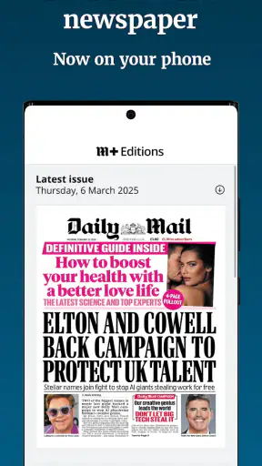 Daily Mail Newspaper screenshot