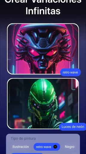 DaVinci - Crea imágenes con IA screenshot