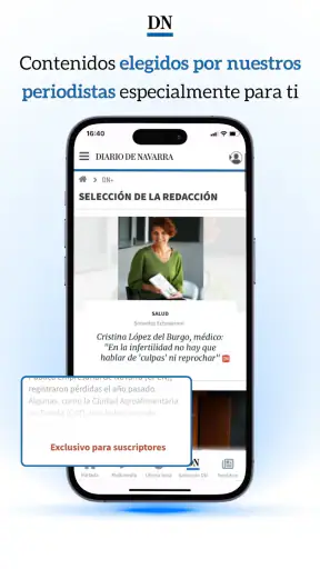 Diario de Navarra – App móvil screenshot