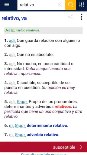 Diccionario RAE y ASALE (DLE) screenshot