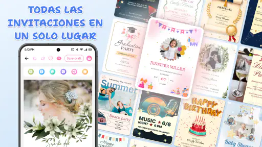 Diseño tarjeta de invitación screenshot