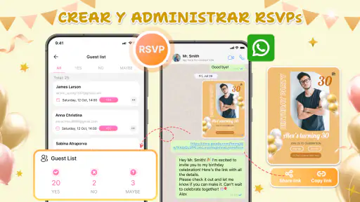 Diseño tarjeta de invitación screenshot