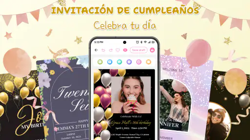 Diseño tarjeta de invitación screenshot