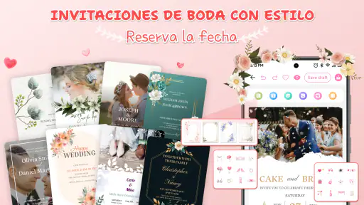 Diseño tarjeta de invitación screenshot