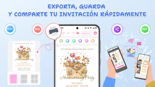 Diseño tarjeta de invitación screenshot