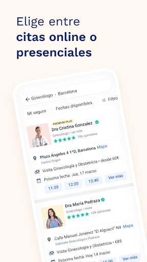 Doctoralia: pide citas médicas screenshot