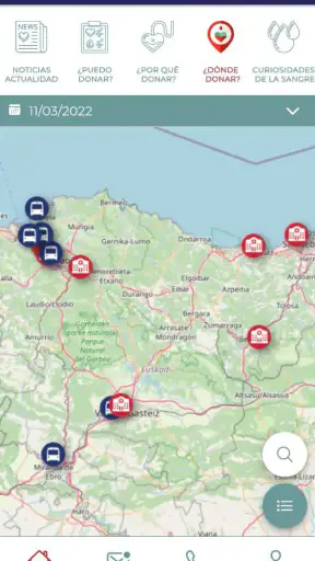 Donantes de Sangre de Euskadi screenshot