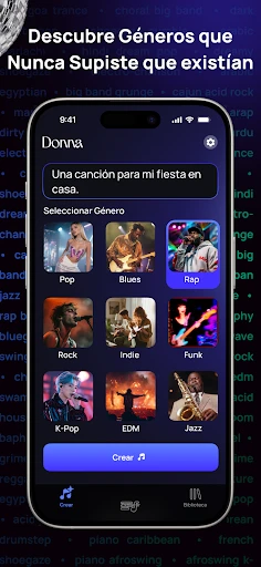Donna IA Generador de Música screenshot