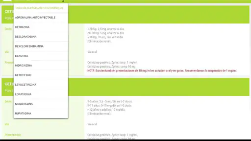 DosisPedia screenshot
