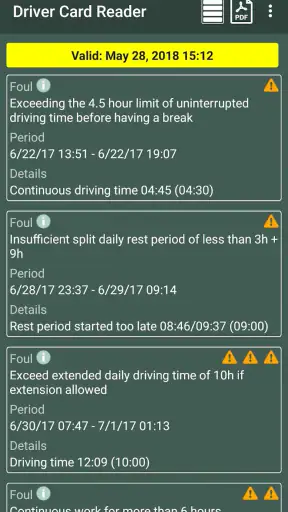 Driver Card Reader screenshot