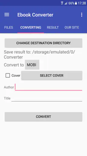 Ebook Converter screenshot