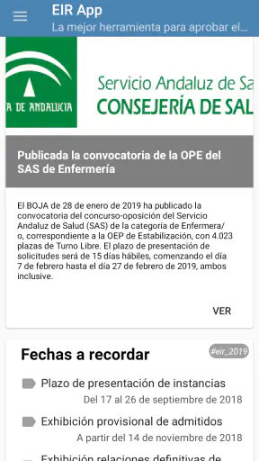 EIR App Enfermería screenshot