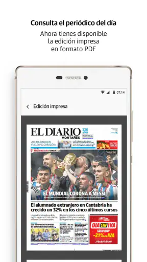 El Diario Montañés screenshot
