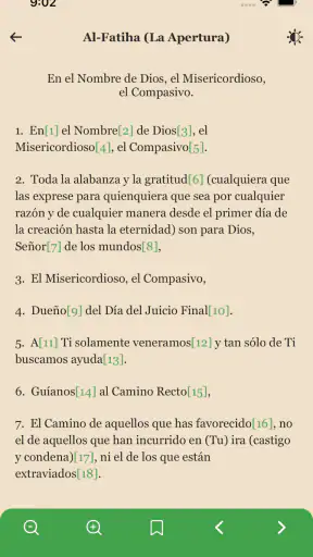 EL SAGRADO CORÁN, Español screenshot