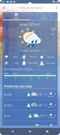 El tiempo de AEMET screenshot