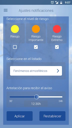 El tiempo de AEMET screenshot