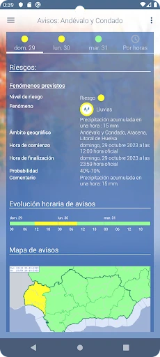 El tiempo de AEMET screenshot