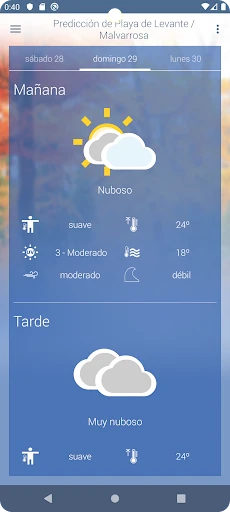 El tiempo de AEMET screenshot