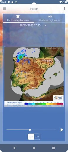 El tiempo de AEMET screenshot