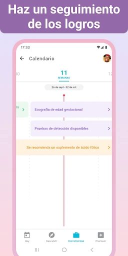 Embarazo + App Semana a Semana screenshot