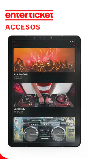 Enterticket Accesos screenshot
