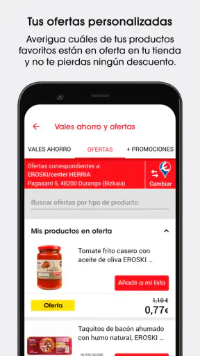 EROSKI Supermercados screenshot