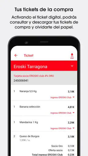 EROSKI Supermercados screenshot