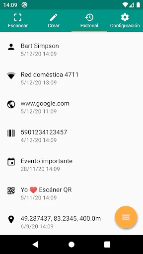 Escáner QR y de barras screenshot