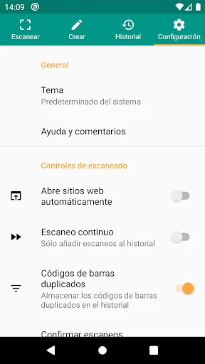 Escáner QR y de barras screenshot