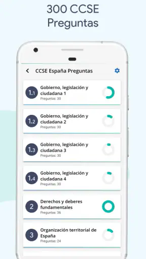 Exame de Nacionalidad Española screenshot