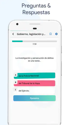 Exame de Nacionalidad Española screenshot