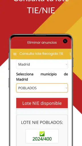 Extranjería App screenshot
