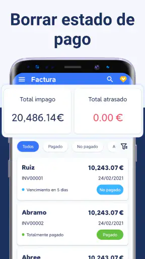 Facturas App - InvoiceBase screenshot
