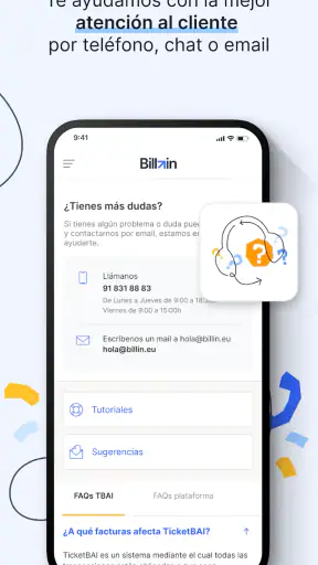 Presupuestos y facturas Billin screenshot
