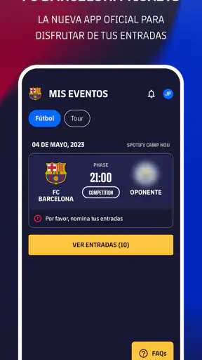 FC Barcelona Tickets screenshot