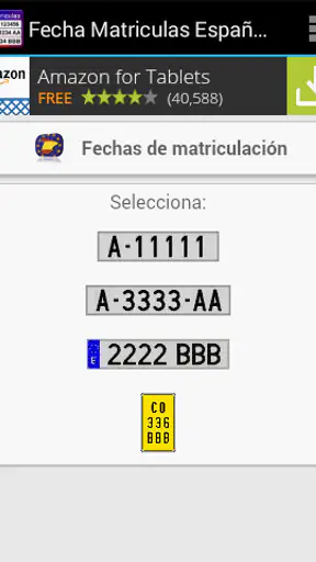 Fecha de Matriculación España screenshot