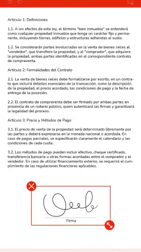 Firmar documentos PDF fácil screenshot