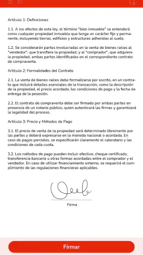 Firmar documentos PDF fácil screenshot