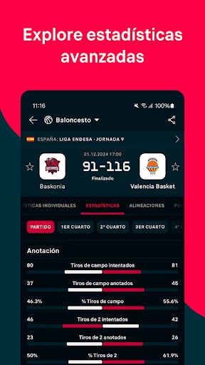 Flashscore: Resultados en vivo screenshot
